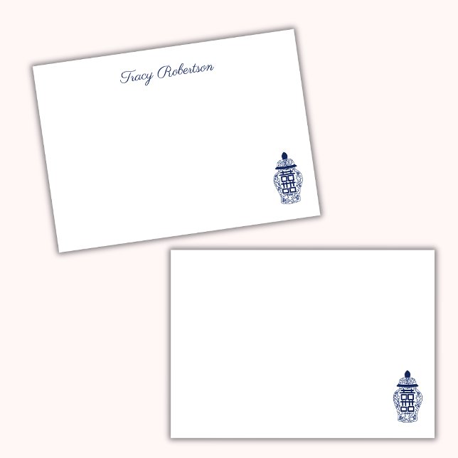 Customizable Chinoiserie Ginger Jar Post-it Notes (Skapare uppladdad)