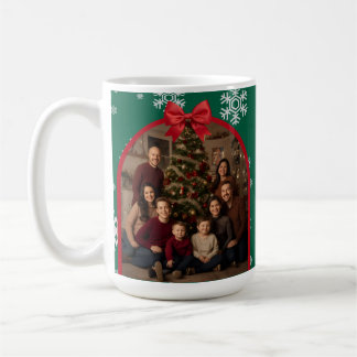 Customizable Christmas Family Photo Mug Kaffemugg