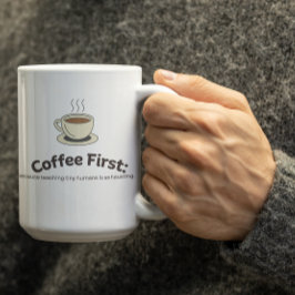 Customizable Coffee First Mug for Teachers Kaffemugg