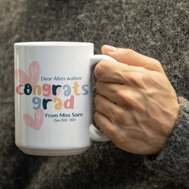Customizable Congrats on Graduation  Kaffemugg (Skapare uppladdad)