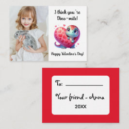 Customizable Dino-mite Valentine’s Day Classroom Anteckningskort