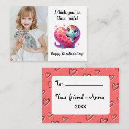 Customizable Dino-mite Valentine’s Day Classroom Anteckningskort