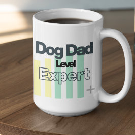 Customizable Dog Dad Level Expert Kaffemugg