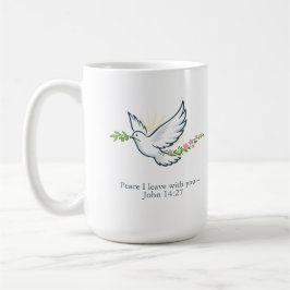 Customizable Easter Dove Mug with Olive Branch Kaffemugg