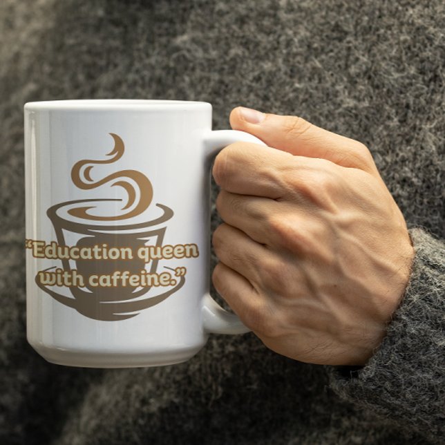 Customizable Education Queen Mug For Teachers Kaffemugg (Skapare uppladdad)
