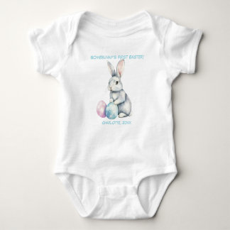Customizable 🐇Egg-citing Bunny Romper T Shirt