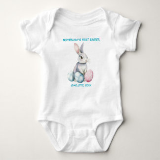 Customizable 🐇Egg-citing Bunny Romper T Shirt