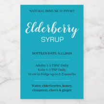Customizable Elderberry Syrup Label ZEB_03c