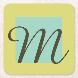 Customizable emblem  underlägg papper kvadrat