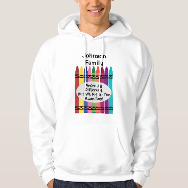 Customizable Family Reunion Hoodie Sweatshirt (Framsida)