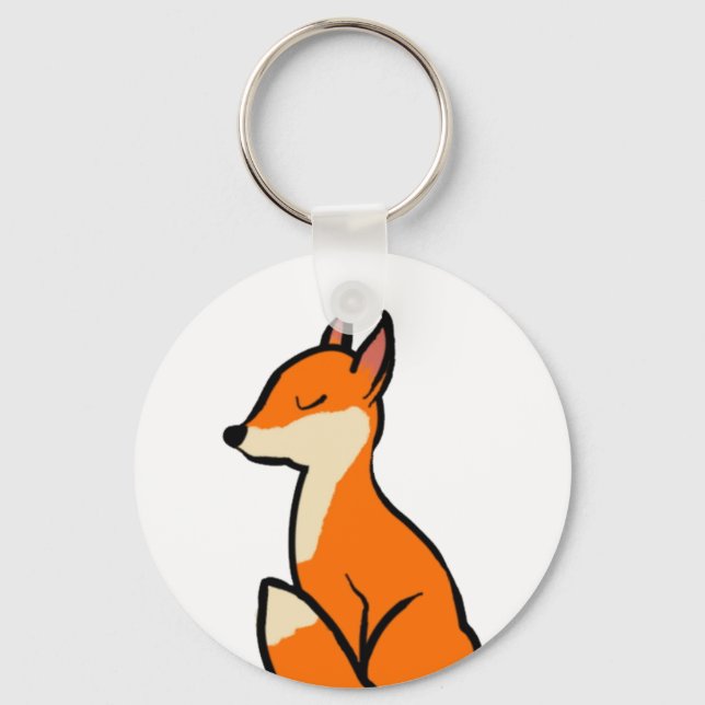 Customizable Fox Nyckelring (Framsida)