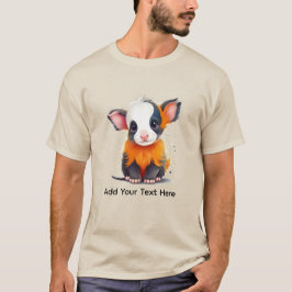 Customizable Funny Baby Cow T Shirt