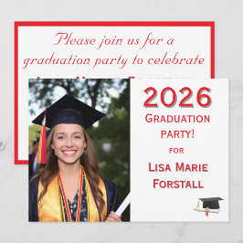 Customizable Graduation  Inbjudningar