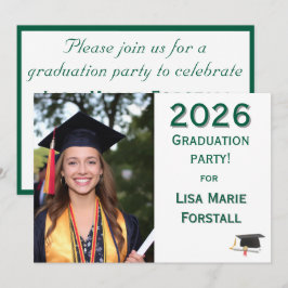 Customizable Graduation  Inbjudningar