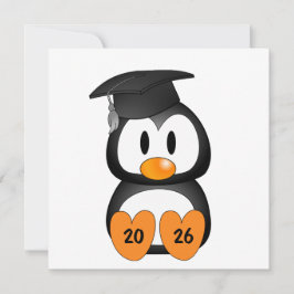 Customizable Graduation Penguin Inbjudningar