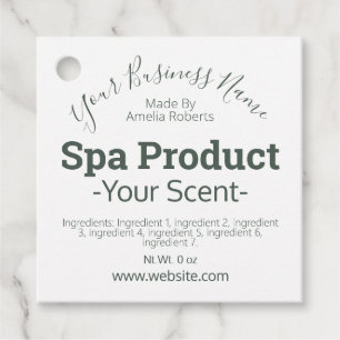 Customizable Handmade Spa Product DIY Business Gåvor Etiketter