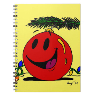 Customizable Happy Ornament Notebook Anteckningsbok