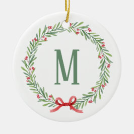 Customizable Holiday Letter and Gift Stickers Julgransprydnad Keramik