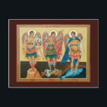 Customizable Holy Archangels Postcard Vykort<br><div class="desc">This Postcard size print of the Holy Archangels is blank on the back so that it can be customized.</div>