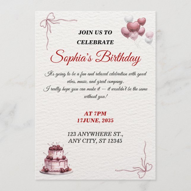 customizable  inbjudningar (Framsida)