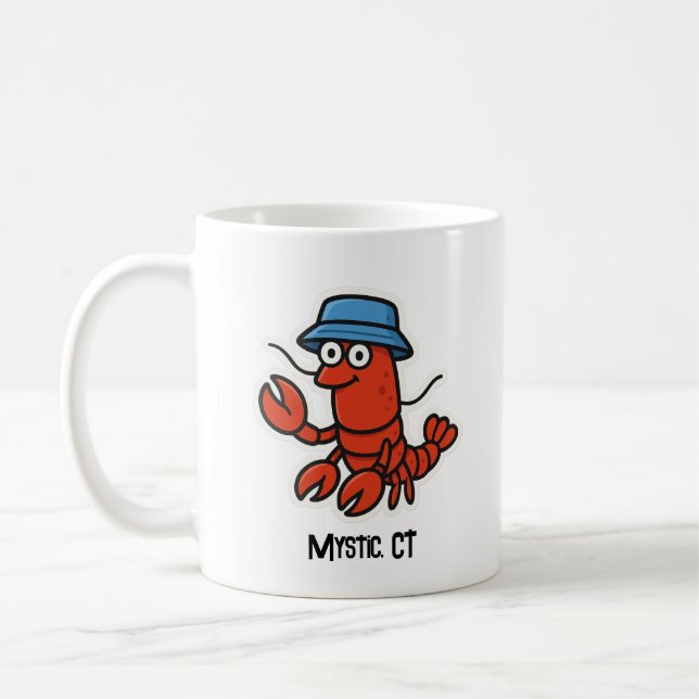 Customizable Lobster  Kaffemugg (Vänster)