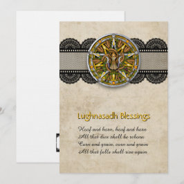 Customizable Lughnasadh Lammas Greeting Card Tack Kort