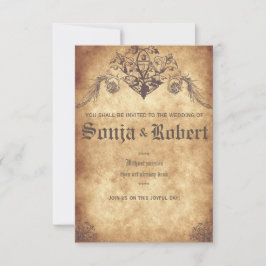 Customizable Medieval Wedding (no seal) Inbjudningar