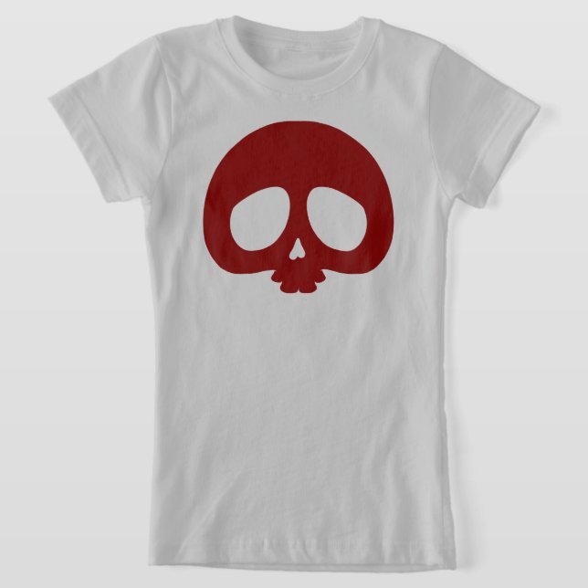Customizable Mini Skull T Shirt (Laydown)