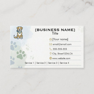 Customizable Minimalist Dog Trainer Business Card  Visitkort