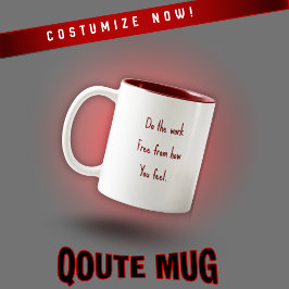 Customizable Motivational Quote Mug  Två-Tonad Mugg