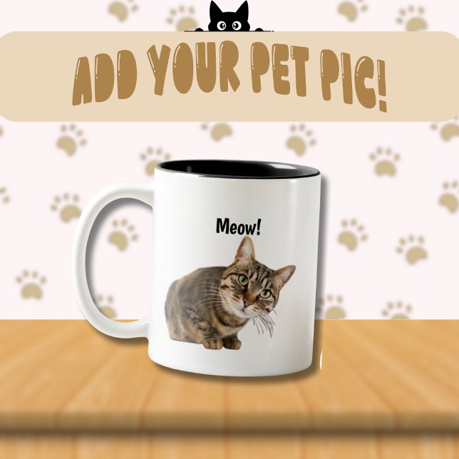 Customizable Mug For Pet Lovers! Två-Tonad Mugg (Skapare uppladdad)