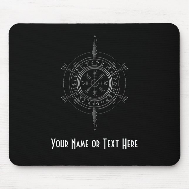 Customizable Norse Motif Mouse Pad Musmatta (Framsidan)