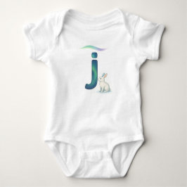 Customizable Northern Lights Letter J Jackrabbit T Shirt
