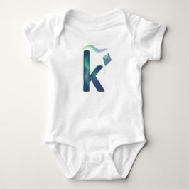 Customizable Northern Lights Letter K Kite  T Shirt