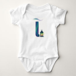 Customizable Northern Lights Letter L Lantern T Shirt