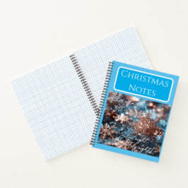 Customizable notebook, Christmas design, Christmas