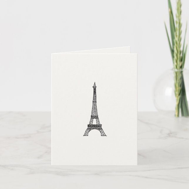 Customizable_Paris_Eiffel torn Kort (Framsida)