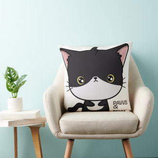 Customizable Paws & Relax Cat Kudde