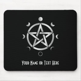 Customizable Pentacle Moon Phase Mouse Pad Musmatta