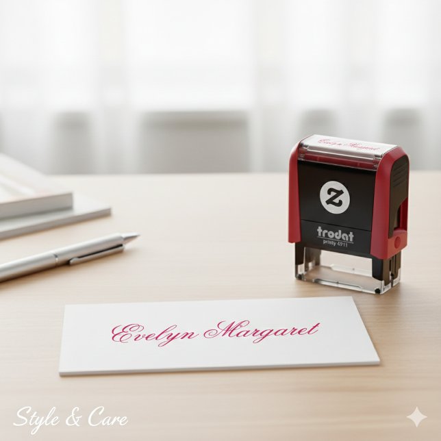 Customizable Personalized Stylish Name Självfärgande Stämpel (Customizable Personalized Stylish Name Self-inking Stamp)