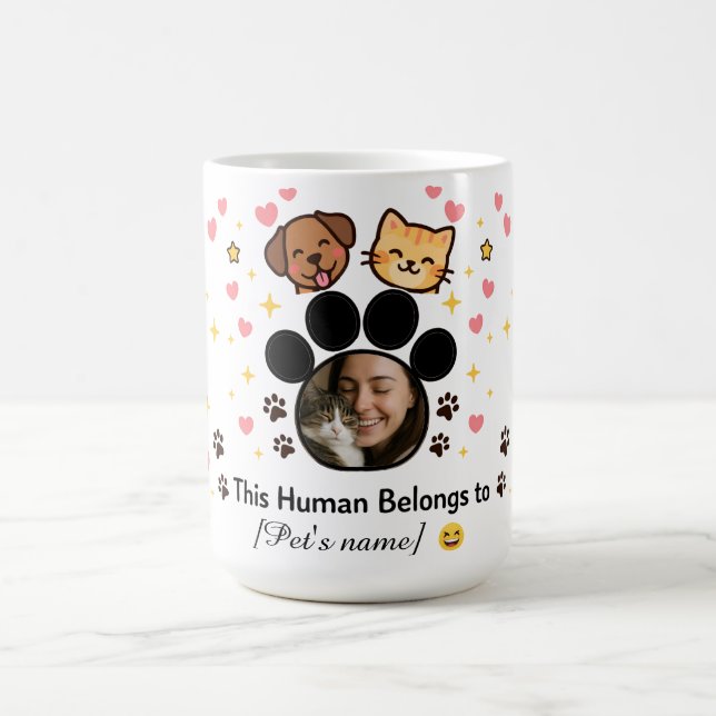 Customizable Photo & Name Pet Lover Mug  Kaffemugg (Center)