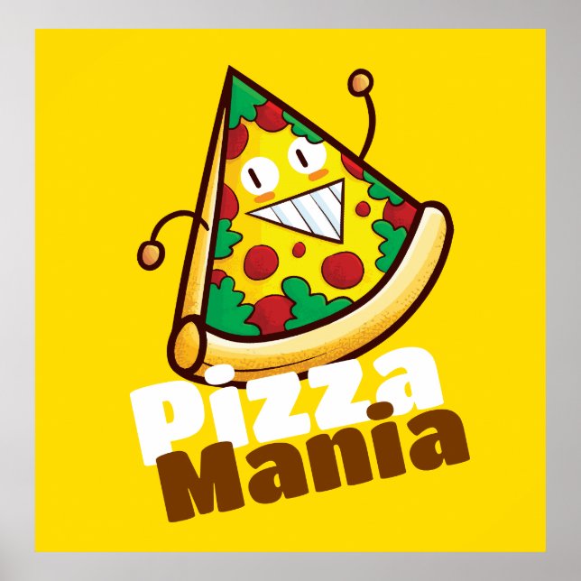 Customizable Pizza Mania Poster (Framsidan)
