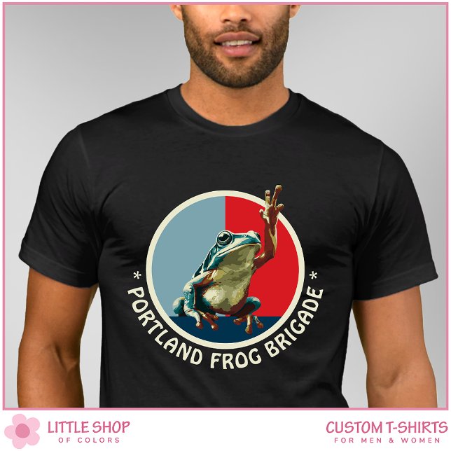 Customizable Portland Frog Protest T-Shirt (Skapare uppladdad)