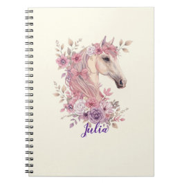 Customizable Pretty Ponies and Petals Anteckningsbok