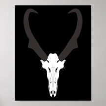 Customizable Pronghorn Skull