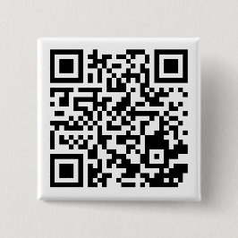 Customizable QR Code Square Button for Any Purpose Knapp