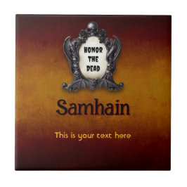 Customizable Samhain Ceramic Tile Kakelplatta