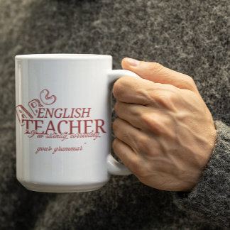 Customizable Sassy Mug for English Teachers Kaffemugg