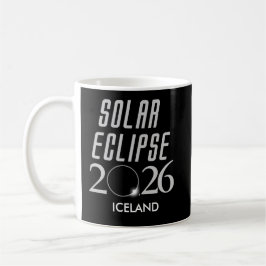 Customizable Solar Eclipse 2026 Iceland Mug Kaffemugg