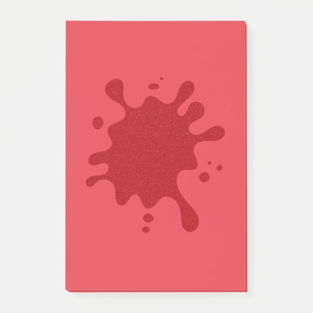 Customizable Splash Design Post-It Notes Block (Framsida)